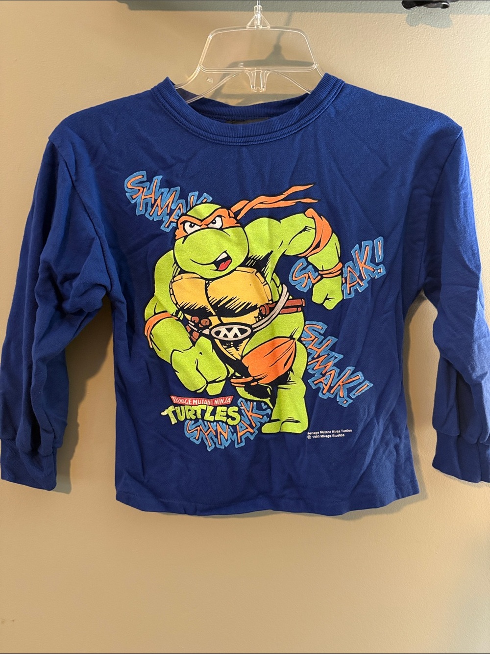 Kids' Blue Long-Sleeve Graphic Tee Vintage